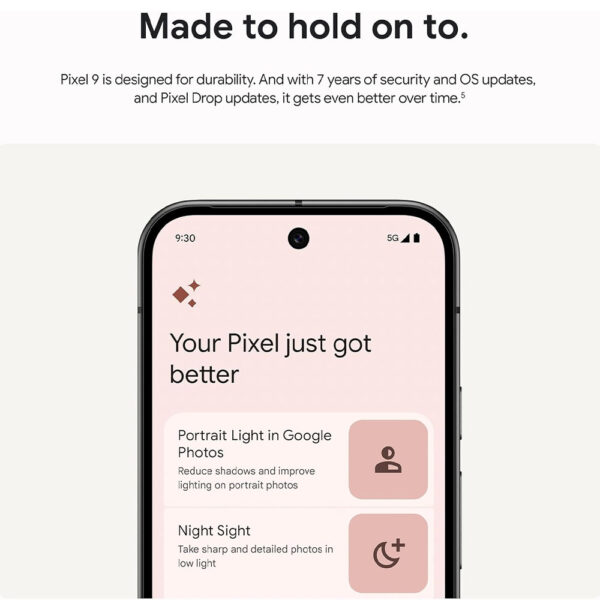Google Pixel 9 12GB RAM 256GB – Black Titanium - Image 3